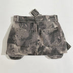 Distressed Grey Denim Utility Mini Skirt – Peach Motel