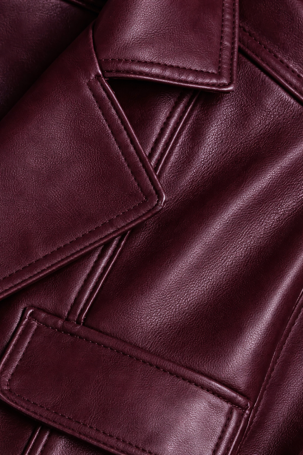Merlot Magic Crop – Burgundy Jacket