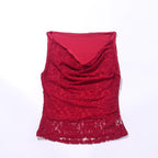 Scarlet Lace Off-Shoulder Corset Top