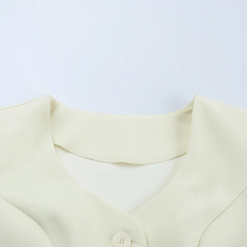 Structured Blazer Mini Skirt Set – Chic Two-Piece Power Suit | Peach Motel