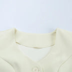 Structured Blazer Mini Skirt Set – Chic Two-Piece Power Suit | Peach Motel