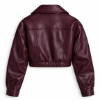 Merlot Magic Crop – Burgundy Jacket