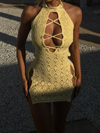 Lemon Drop Lace-Up Mini