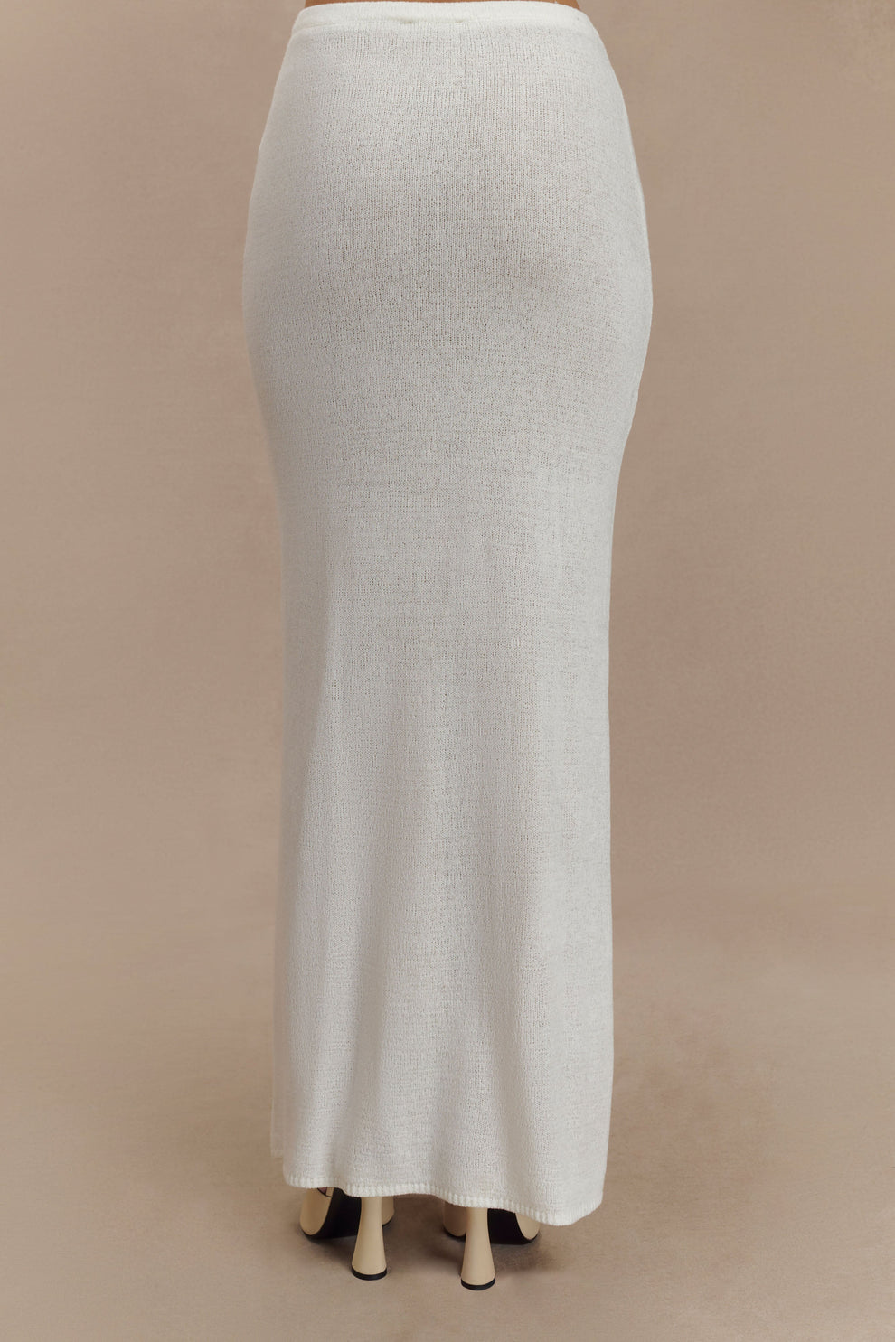 Ivory Knit Co-Ord Set | Elegant Evening Two-Piece Outfit | Peach Motel