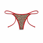 Cherry Leopard Print Triangle Bikini – Peach Motel Swimwear