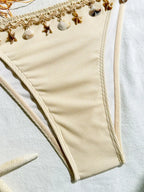 Seashell Dreams Tie-Side Bikini Set | Peach Motel Swimwear
