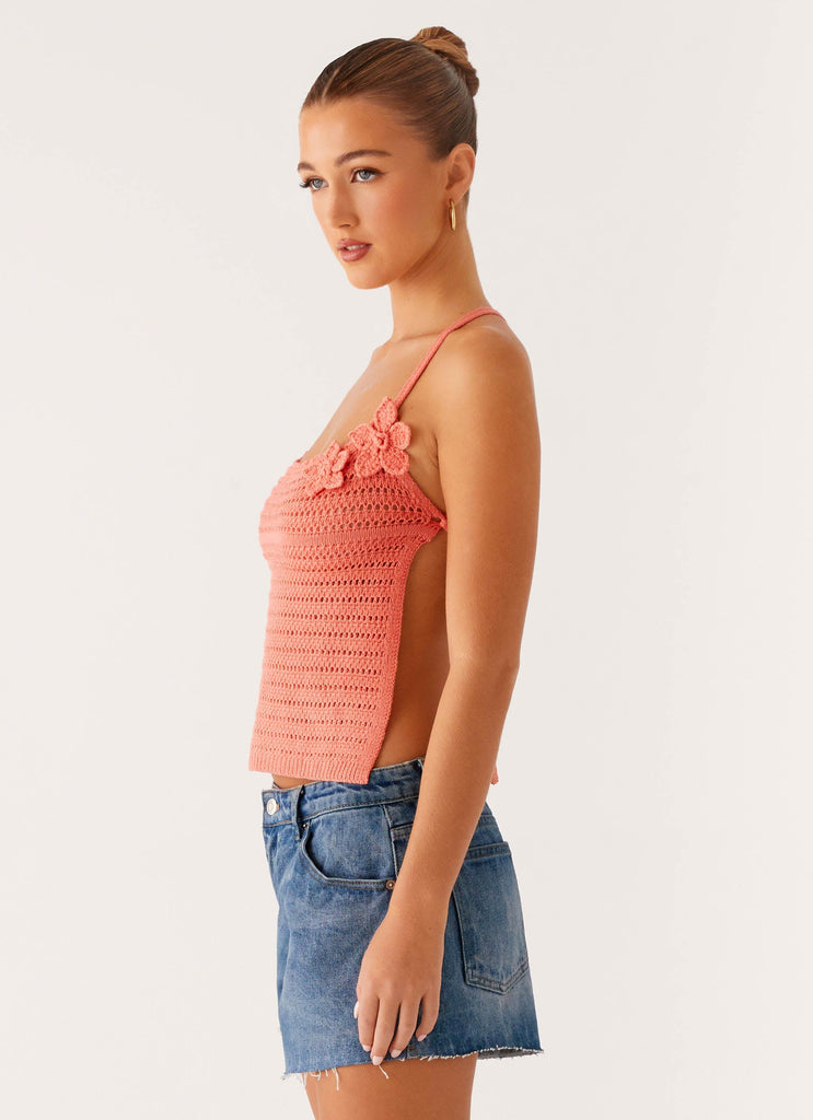 Sweet Petal Crochet Tank