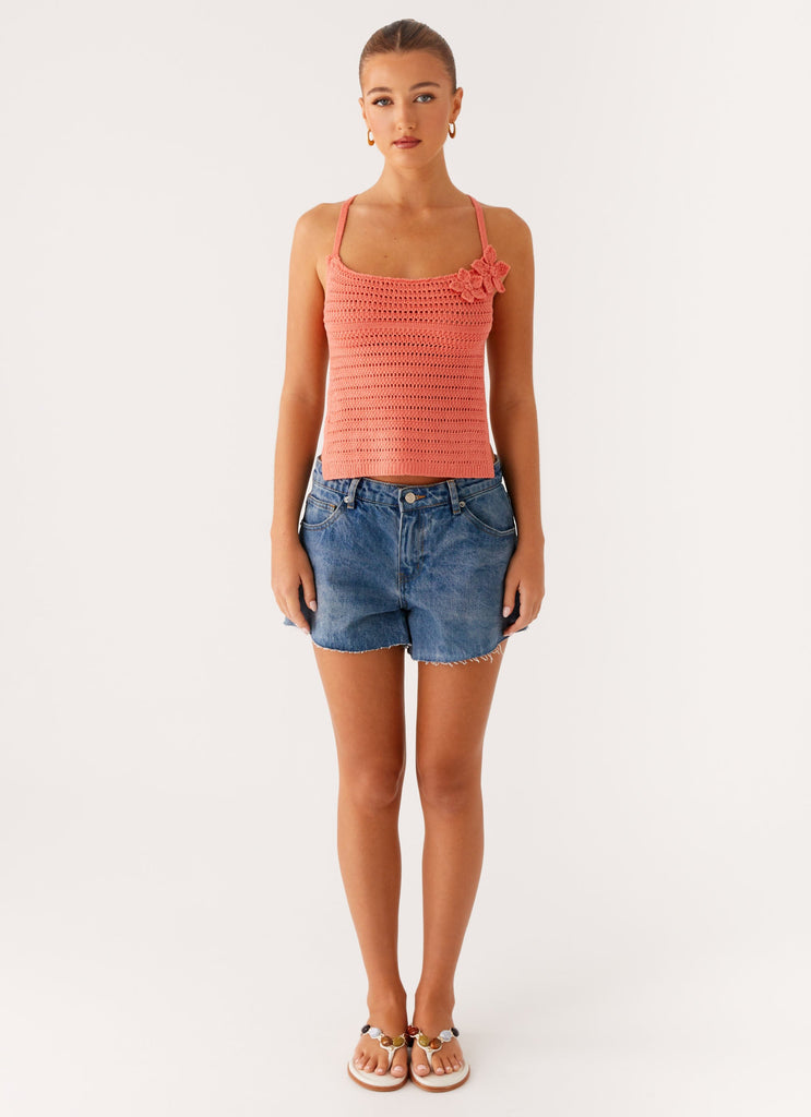 Sweet Petal Crochet Tank