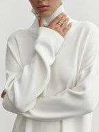 Cozy Knit Turtleneck Lounge Set – Available in Brown, Black, and White