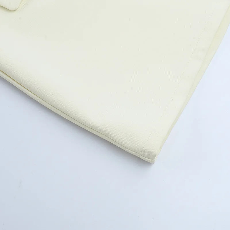 Structured Blazer Mini Skirt Set – Chic Two-Piece Power Suit | Peach Motel