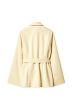 Cream Belted Wrap Coat – Timeless Minimalist Outerwear