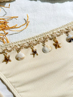 Seashell Dreams Tie-Side Bikini Set | Peach Motel Swimwear