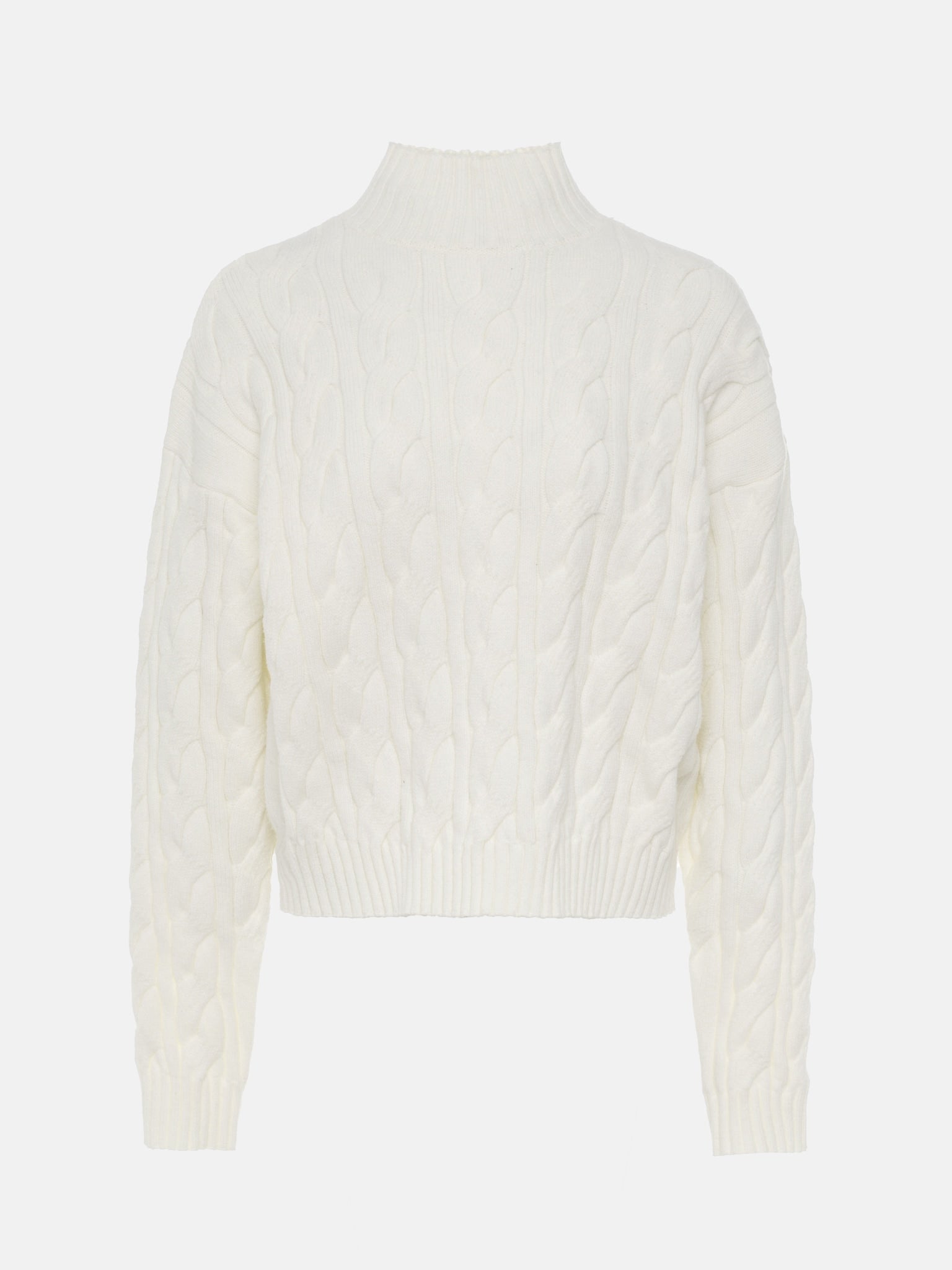Cozy Cable Knit Sweater – Winter White Chunky Knit Pullover | Peach Motel