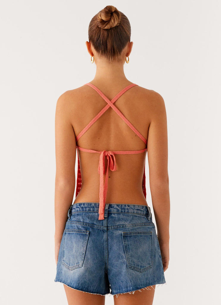 Sweet Petal Crochet Tank