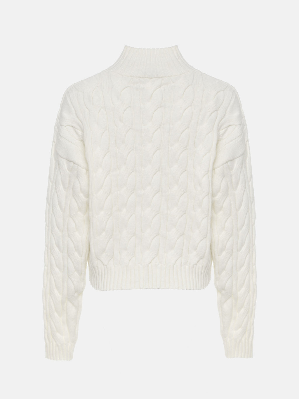 Cozy Cable Knit Sweater – Winter White Chunky Knit Pullover | Peach Motel
