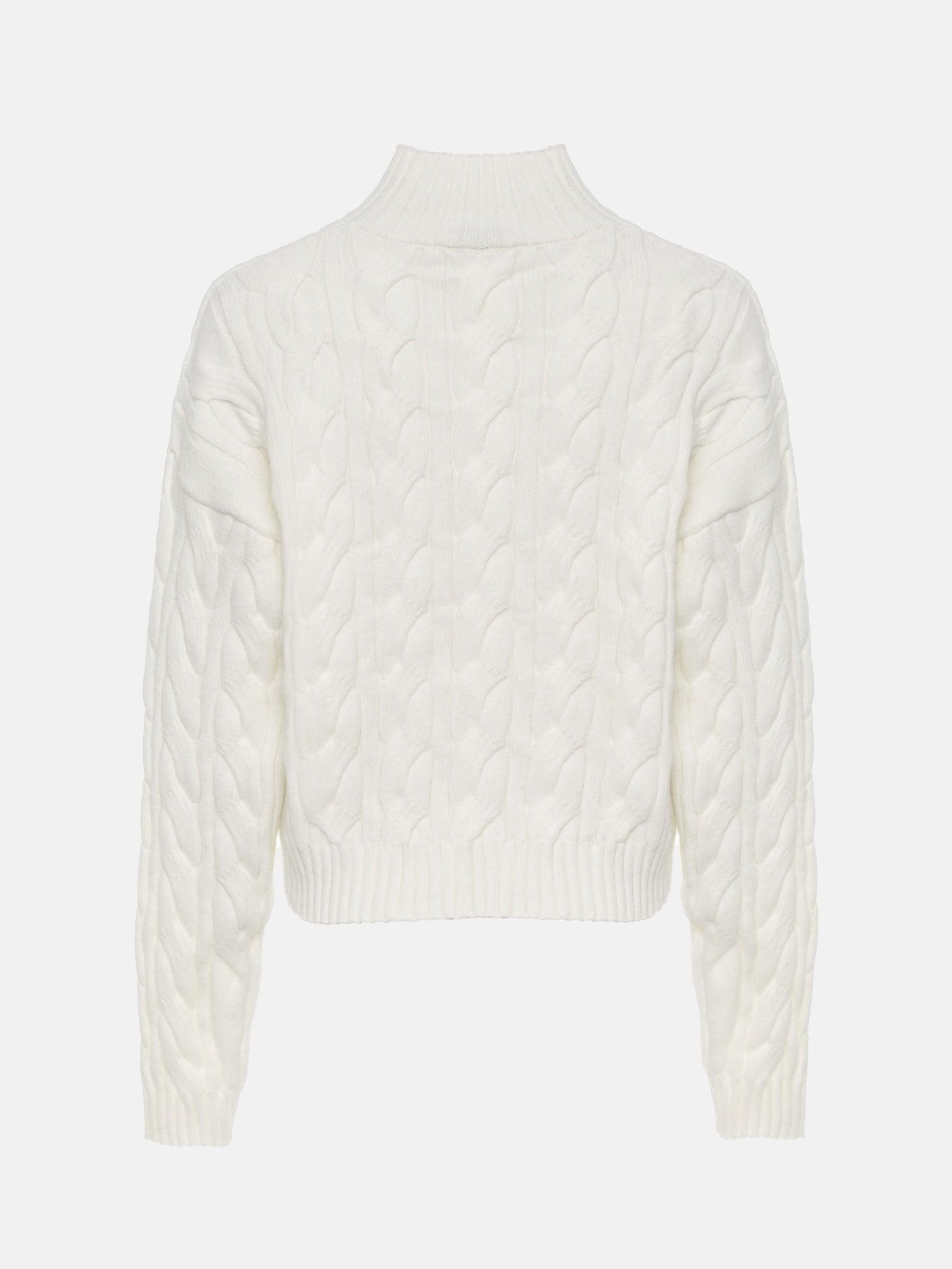 Cozy Cable Knit Sweater – Winter White Chunky Knit Pullover | Peach Motel