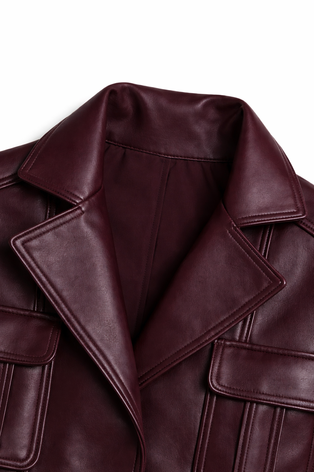 Merlot Magic Crop – Burgundy Jacket