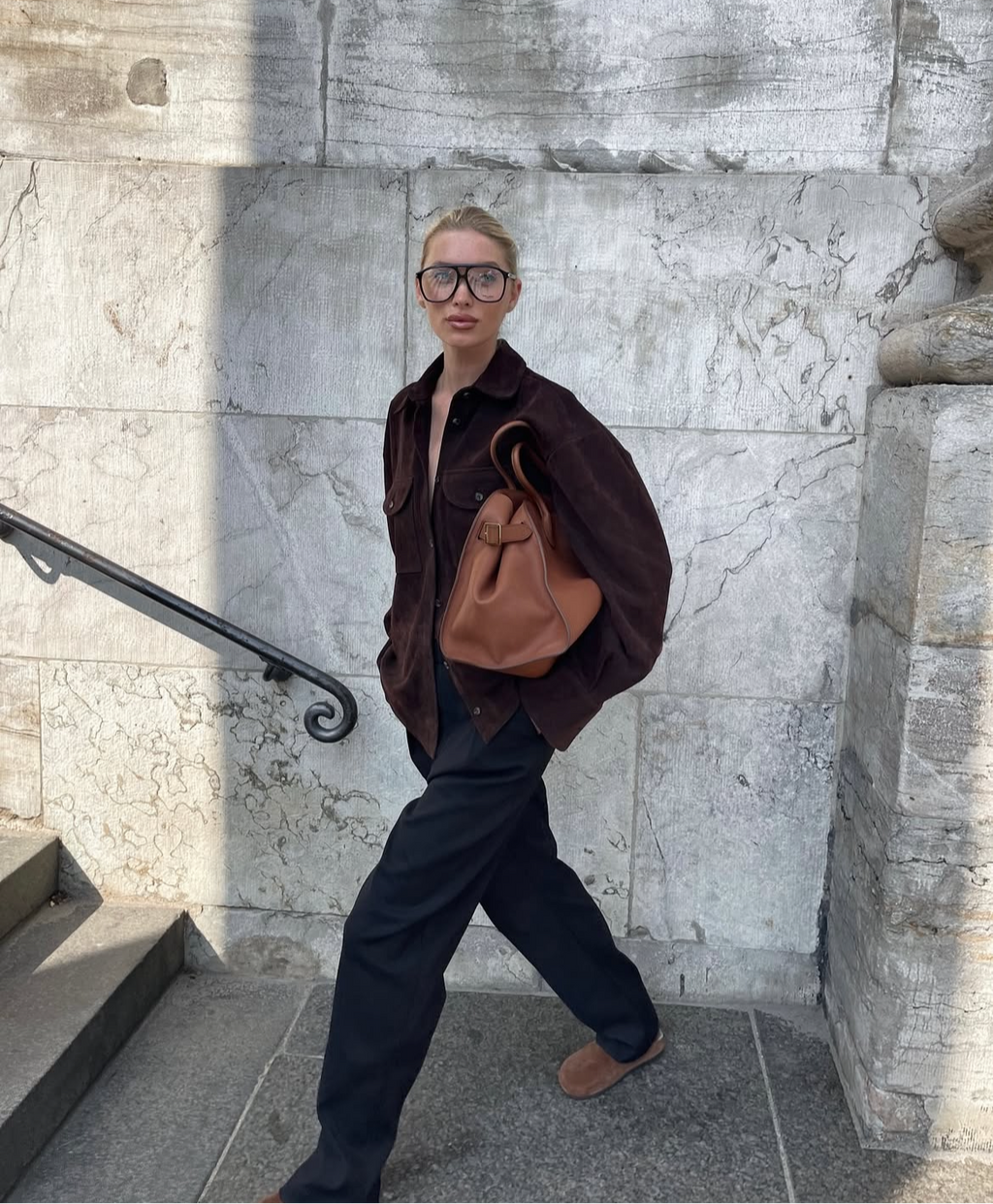 Brown Suede Overshirt Jacket – Luxe Button-Down Shacket for Effortless Layering