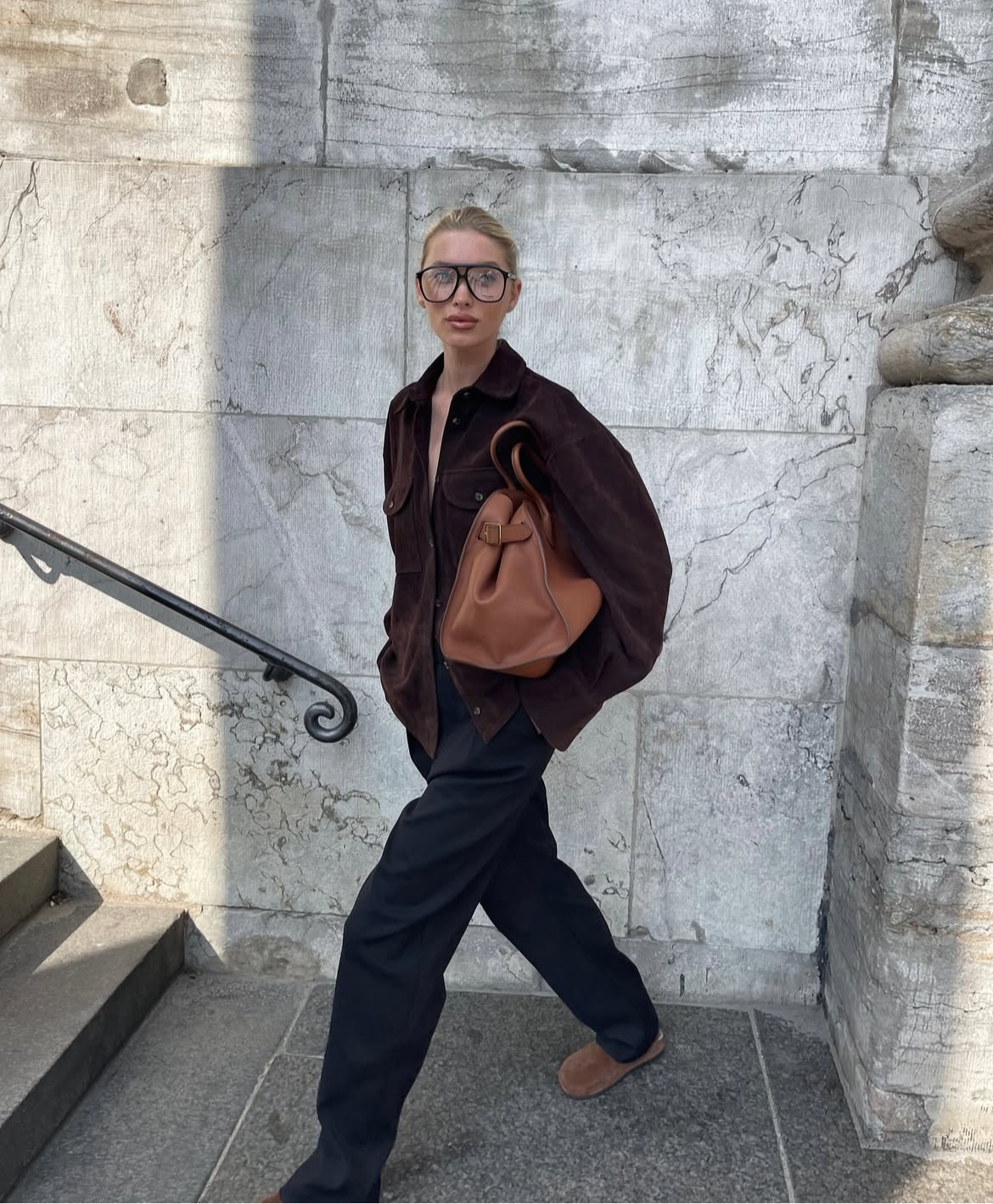Brown Suede Overshirt Jacket – Luxe Button-Down Shacket for Effortless Layering