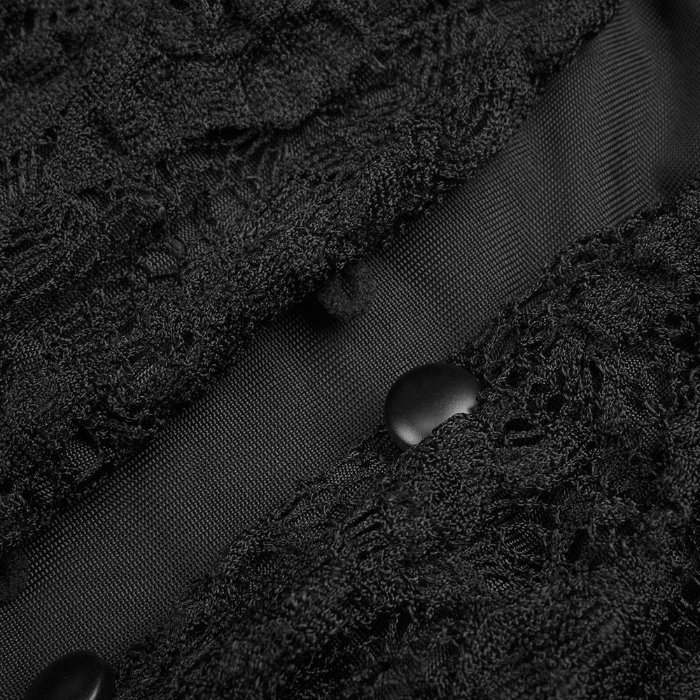 Black Lace Plunge Maxi Dress | Sheer Long Sleeve Evening Dress