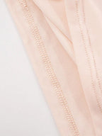 Blush Cutout High Neck Ruched Mini Dress