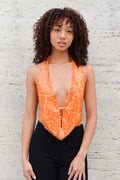 Sunset Disco Sequin Halter Top
