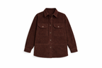 Brown Suede Overshirt Jacket – Luxe Button-Down Shacket for Effortless Layering
