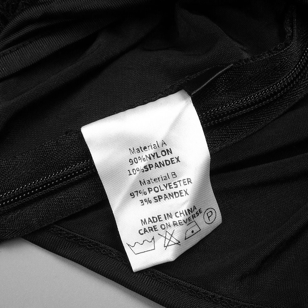 Black Lace Plunge Maxi Dress | Sheer Long Sleeve Evening Dress