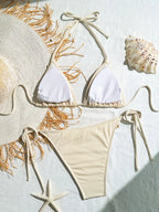 Seashell Dreams Tie-Side Bikini Set | Peach Motel Swimwear