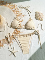 Seashell Dreams Tie-Side Bikini Set | Peach Motel Swimwear