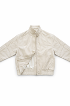 Oversized Taupe Faux Leather Jacket – Peach Motel
