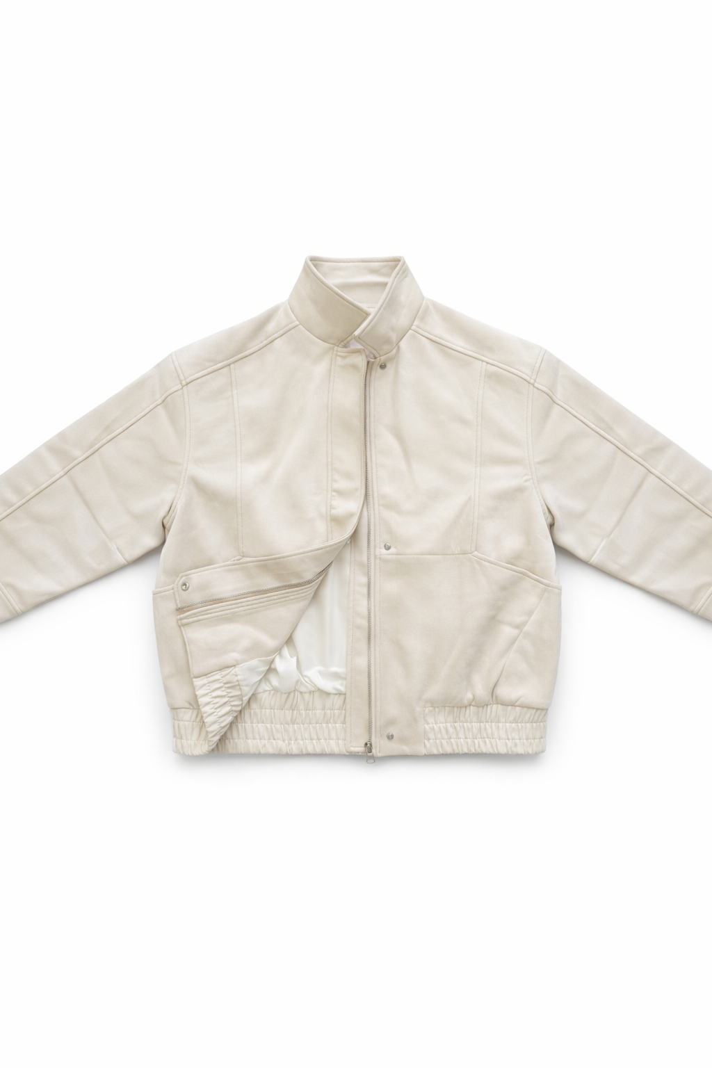 Oversized Taupe Faux Leather Jacket – Peach Motel