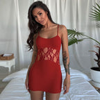 Lace Illusion Mini Dress