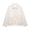 Oversized Taupe Faux Leather Jacket – Peach Motel