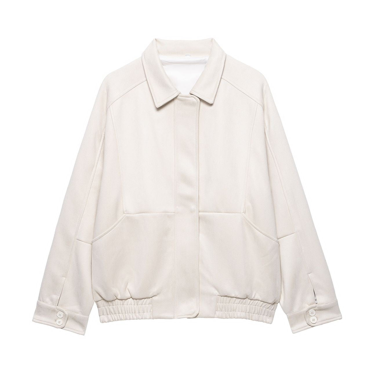 Oversized Taupe Leather Jacket – Peach Motel