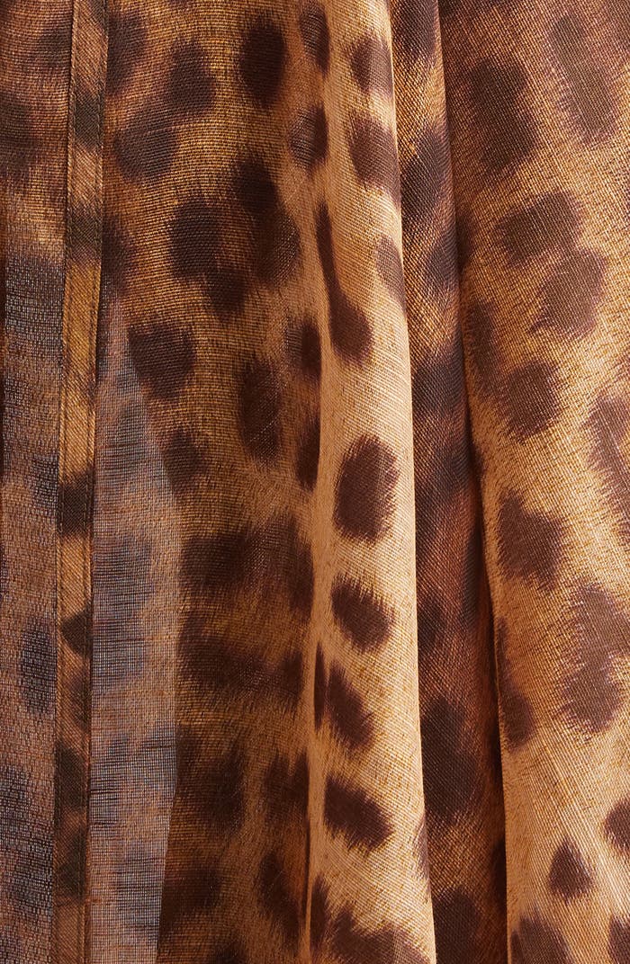 Fierce & Flawless Leopard Corset Midi Dress – Peach Motel