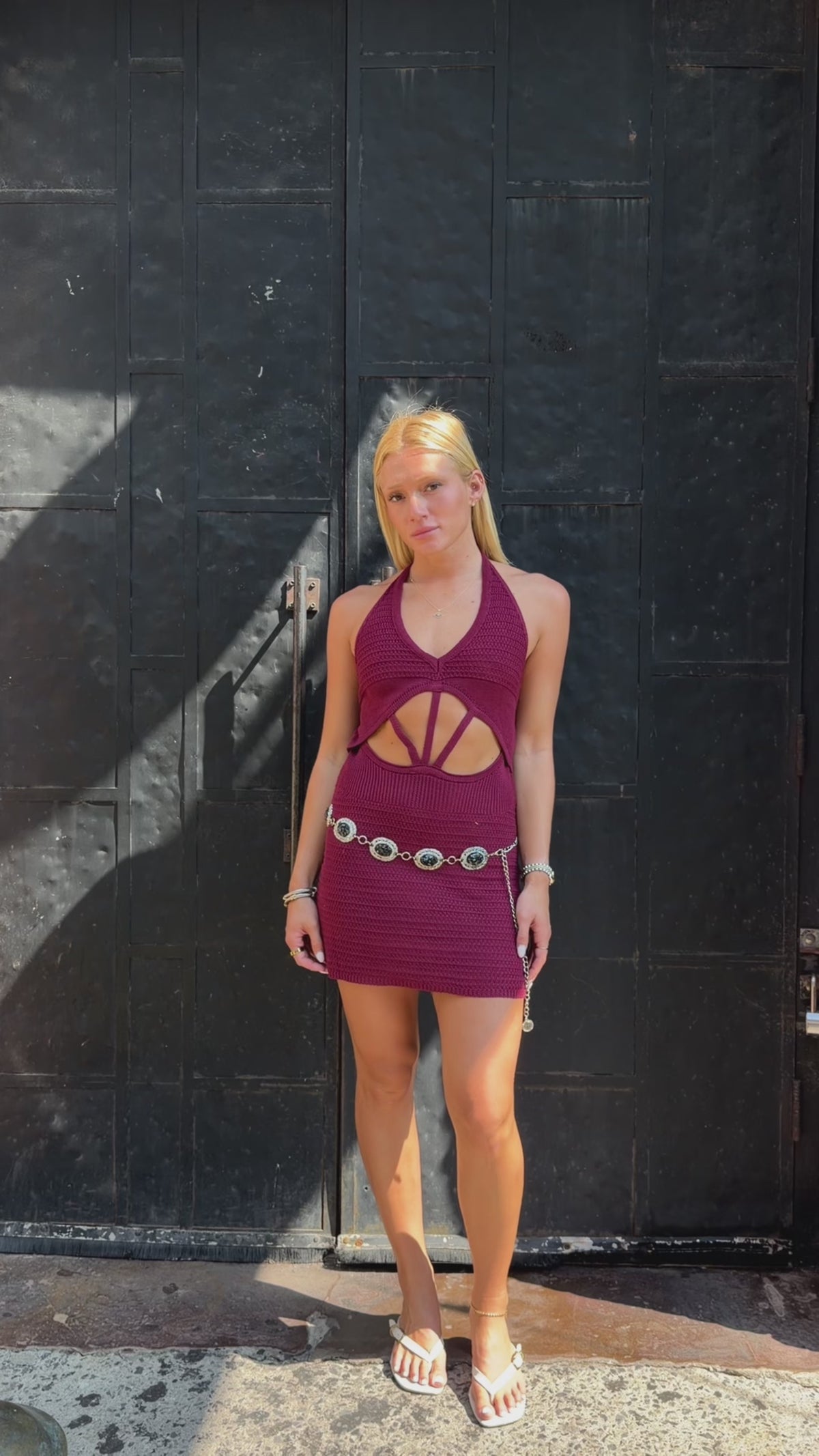 Red Wine Crush Mini Dress